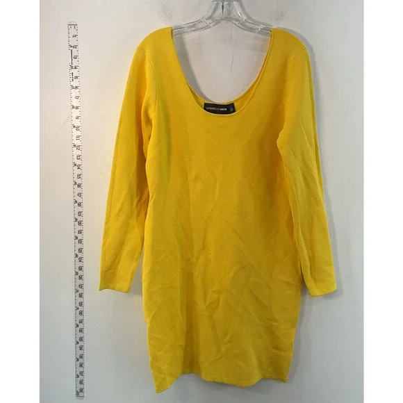 Gabrielle Union | Dresses | Gabrielle Union Yellow Long Sleeve Bodycon Dress  Womens Size L | Poshmark